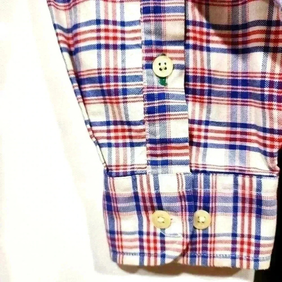 Vintage 90’s Tommy Hilfiger Crest Logo Plaid Men’s Button Down Shirt T623-619 - Picture 5 of 8